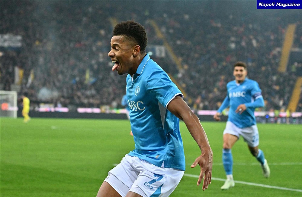 DAVID Napoli Neres Esulta Dopo La Vittoria Contro Il Venezia Buon