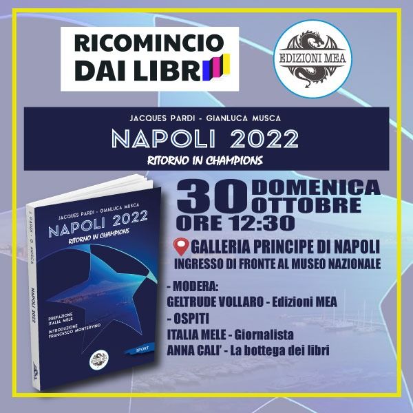 RICOMINCIO DAI LIBRI - Jacques Pardi e Gianluca Musca presentano ...