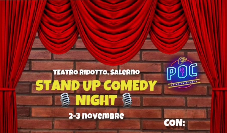 SPETTACOLI - "Che Comico" al Ridotto a Salerno con "Stand Up Comedy Night"  del Collettivo Poc